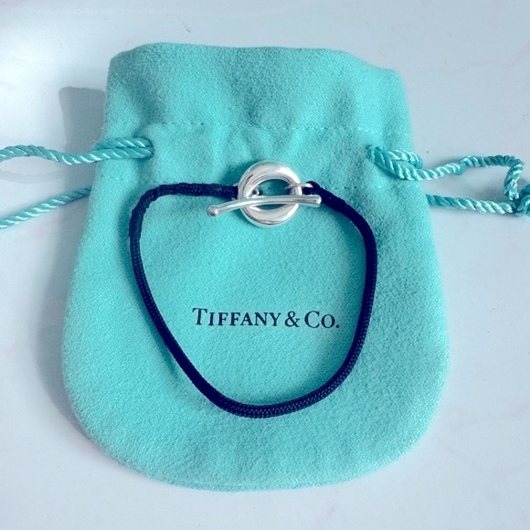 Tiffany & Co. Jewelry - Tiffany & Co. black cord toggle bracelet